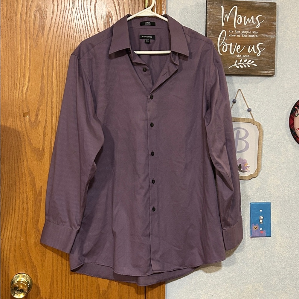 Claiborne Light Purple Dress Shirt - Men’s Size 16 1/2